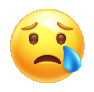 Emoji qui pleure